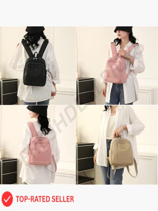 Mini Backpack Lightweight Nylon Stylish Travel Daypack Cute Small Shoulder Bag main image 5